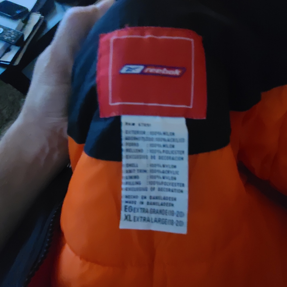 Cincinnati Bengals Reebok Boys Vintage Parka Sz 18/20
